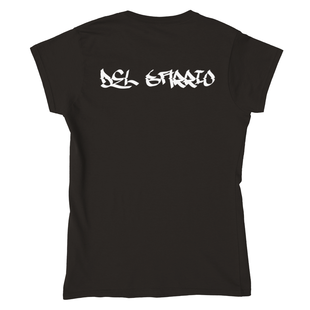 La Fé Classic Womens Crewneck T-shirt - Tienda de barrio | Chicano | Barrio | Callejero - DelBarrio_store