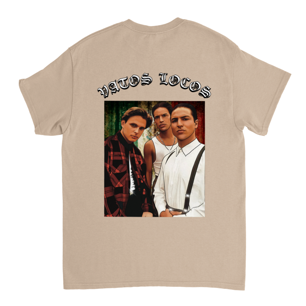 Vatos Locos Heavyweight Unisex Crewneck T-shirt - Tienda de barrio | Chicano | Barrio | Callejero - DelBarrio_store