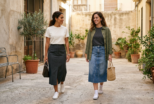 Cómo combinar una camiseta urbana con falda: 5 ideas