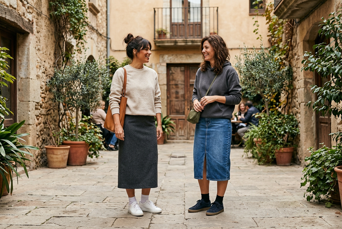 Cómo combinar una sudadera con falda: 5 looks urbanos