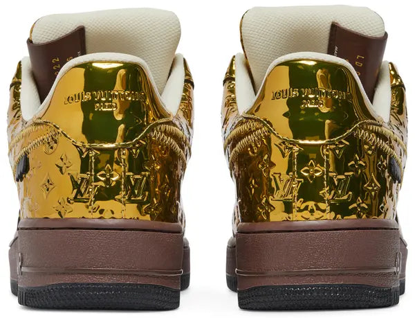 Louis Vuitton Air Force 1 Metallic Gold