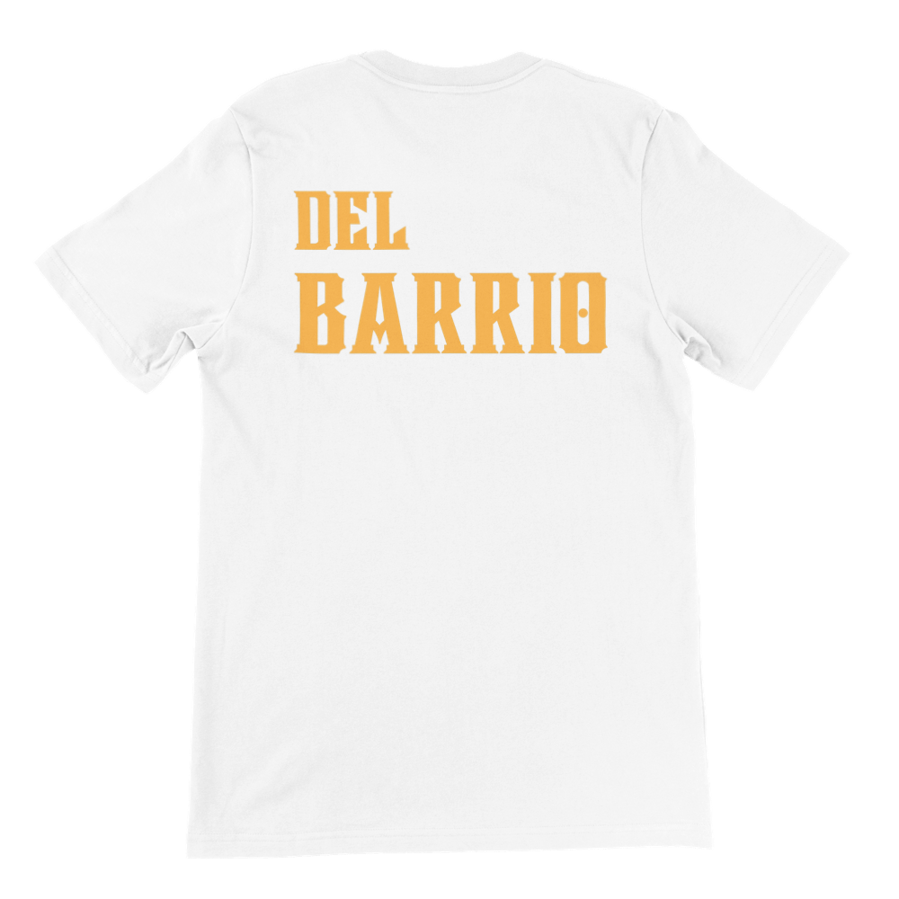 Barrio Life Premium Unisex Crewneck T-shirt - Tienda de barrio | Chicano | Barrio | Callejero - DelBarrio_store