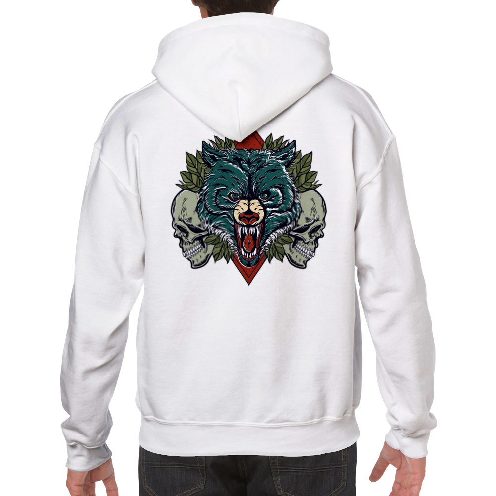 Que Oso Classic Unisex Pullover Hoodie - Tienda de barrio | Chicano | Barrio | Callejero - DelBarrio_store
