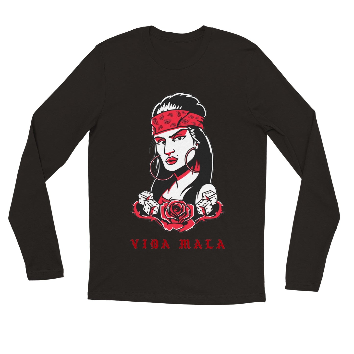 Vida Mala Premium Unisex Longsleeve T-shirt - Tienda de barrio | Chicano | Barrio | Callejero - DelBarrio_store
