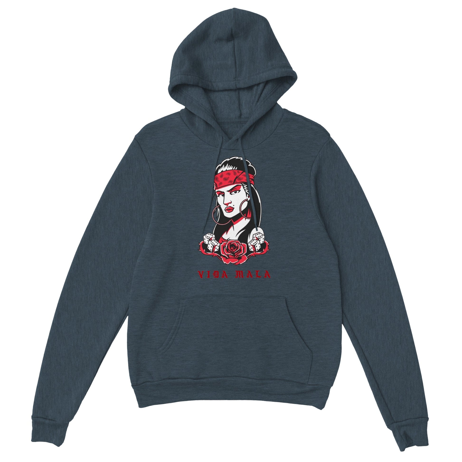 Vida Mala Classic Unisex Pullover Hoodie - Tienda de barrio | Chicano | Barrio | Callejero - DelBarrio_store